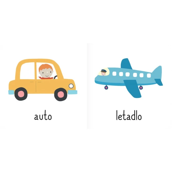 Tato sada obsahuje šest malých roztomilých leporel. Dítě se zábavnou formou naučí barvy, roční období, tvary, protiklady a další slůvka!