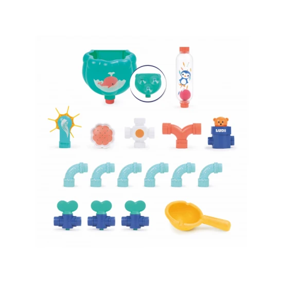 S vodním mlýnkem do koupele Medvídek bude koupání oblíbenou činností vašich dětí.