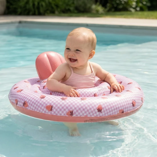 Nafukovací kruh pro miminka Strawberry