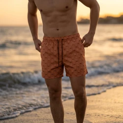 Plavecké šortky s UPF 50+ Palm Stripe