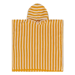 Plážové pončo 65 x 65 cm Proužky žlutý