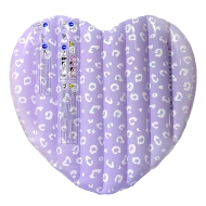 Nafukovací lehátko Srdce Lila Leopard 150 cm