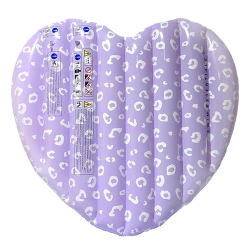 Nafukovací lehátko Srdce Lila Leopard 150 cm