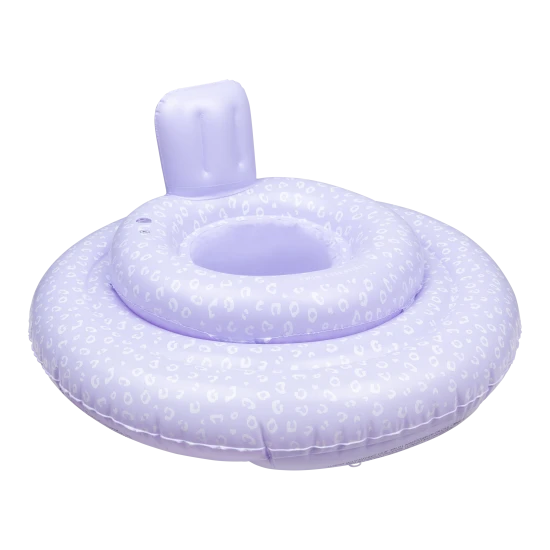 Nafukovací kruh pro děti na plavání Lila Leopard  s leopardím vzorem 