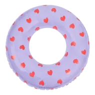 Nafukovací kruh Hearts transparent 90 cm