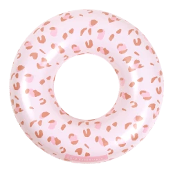 Nafukovací kruh Old pink Leopard 90 cm