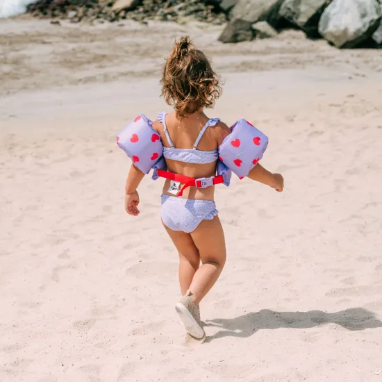 Dětské plavky Dívčí plavky bikiny s UPF 50+ Lila Leopard Swim Essentials