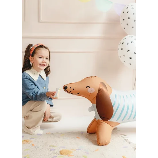 Fóliový balónek Jezevčík jako dekorace na dětské party