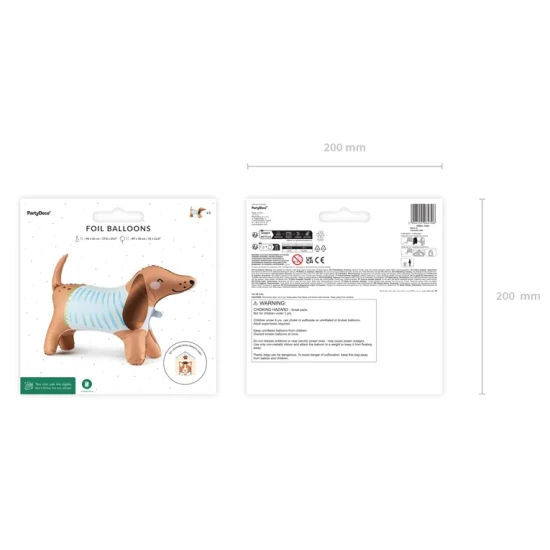 Fóliový balónek Jezevčík jako dekorace na dětské party