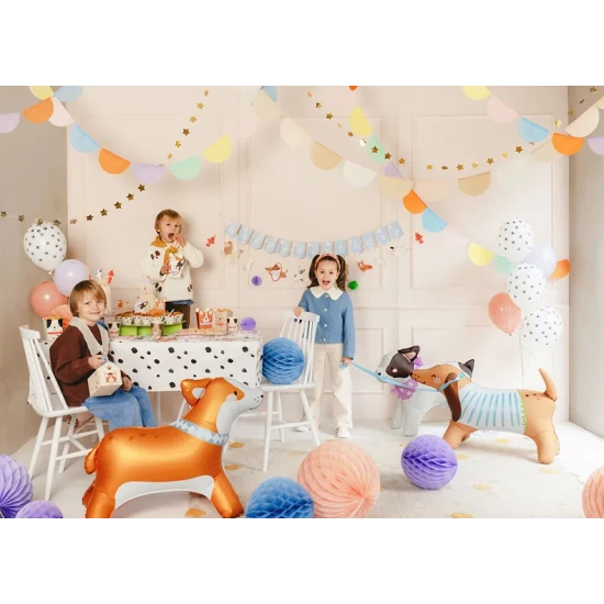 Fóliový balónek Buldoček jako dekorace na dětské party