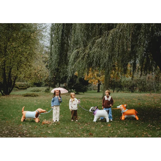 Fóliový balónek Buldoček jako dekorace na dětské party