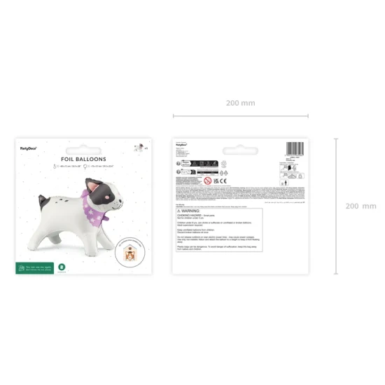 Fóliový balónek Buldoček jako dekorace na dětské party