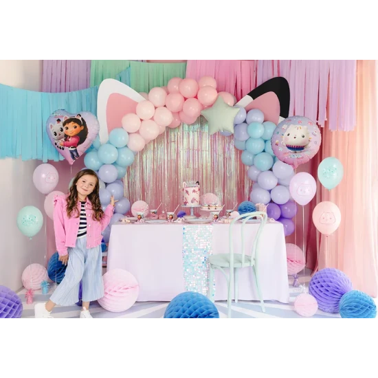 Narozeninová výzdoba s Gabby's Dollhouse, která zazáří