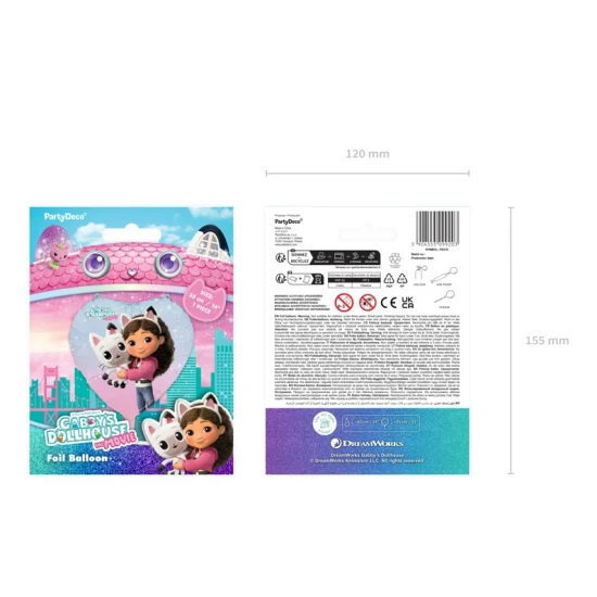 Narozeninová výzdoba s Gabby's Dollhouse, která zazáří