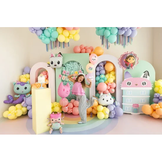 Narozeninová výzdoba s Gabby's Dollhouse, která zazáří