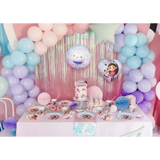 Narozeninová výzdoba s Gabby's Dollhouse, která zazáří