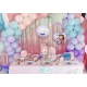 Narozeninová výzdoba s Gabby's Dollhouse, která zazáří