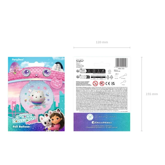 Narozeninová výzdoba s Gabby's Dollhouse, která zazáří