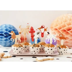 Zápichy na cupcakes Psi 7 ks