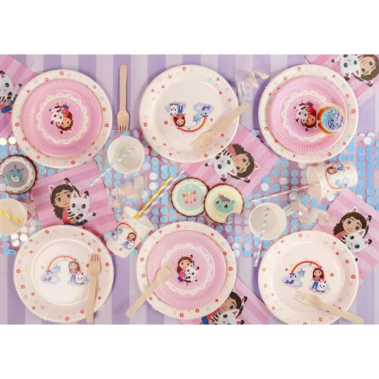 Narozeninová výzdoba s Gabby's Dollhouse, která zazáří