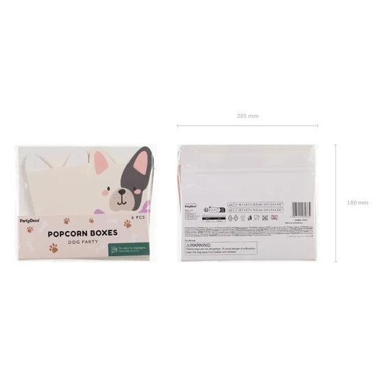 Krabičky na občerstvení Psi na dětskou narozeninovou party