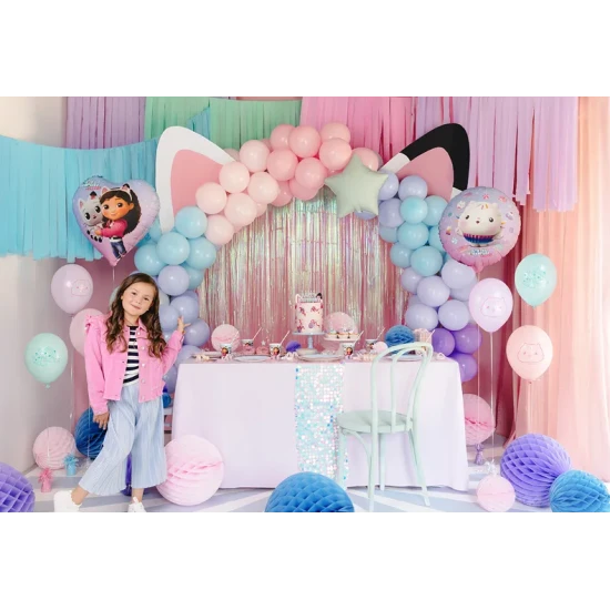 Narozeninová výzdoba s Gabby's Dollhouse, která zazáří