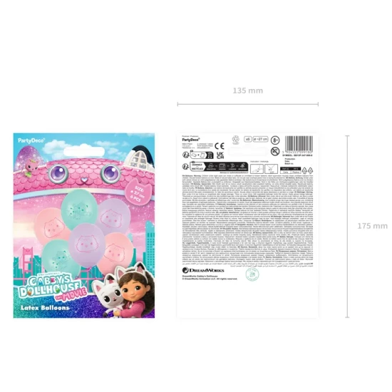 Narozeninová výzdoba s Gabby's Dollhouse, která zazáří