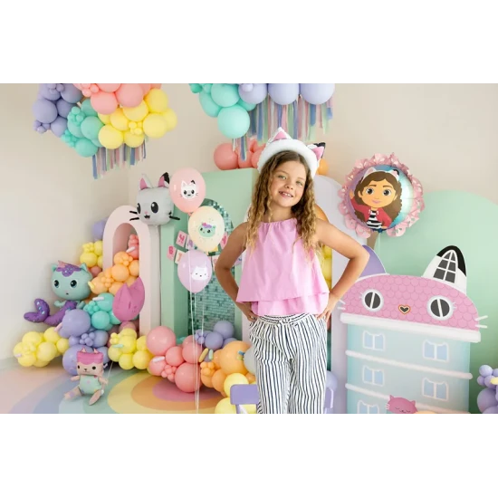 Narozeninová výzdoba s Gabby's Dollhouse, která zazáří