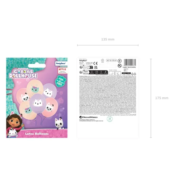 Narozeninová výzdoba s Gabby's Dollhouse, která zazáří