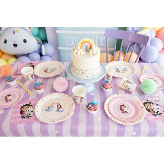 Narozeninová výzdoba s Gabby's Dollhouse, která zazáří