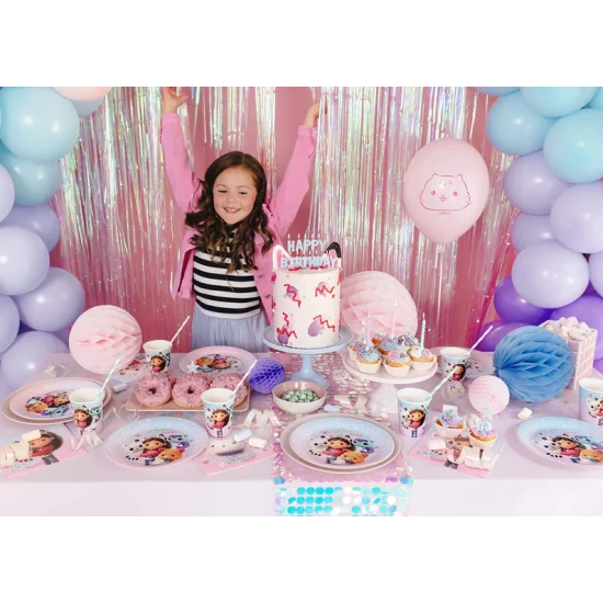 Narozeninová výzdoba s Gabby's Dollhouse, která zazáří