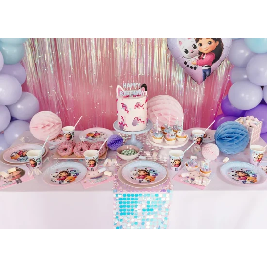 Narozeninová výzdoba s Gabby's Dollhouse, která zazáří