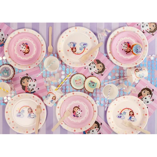 Narozeninová výzdoba s Gabby's Dollhouse, která zazáří