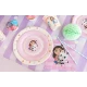 Papírové talíře Gabby’s Dollhouse s barevným motivem
