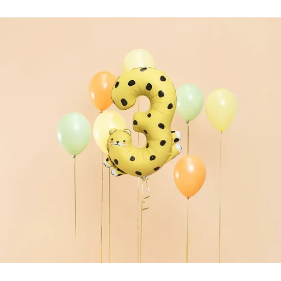 Balónek Číslo 3 Gepard