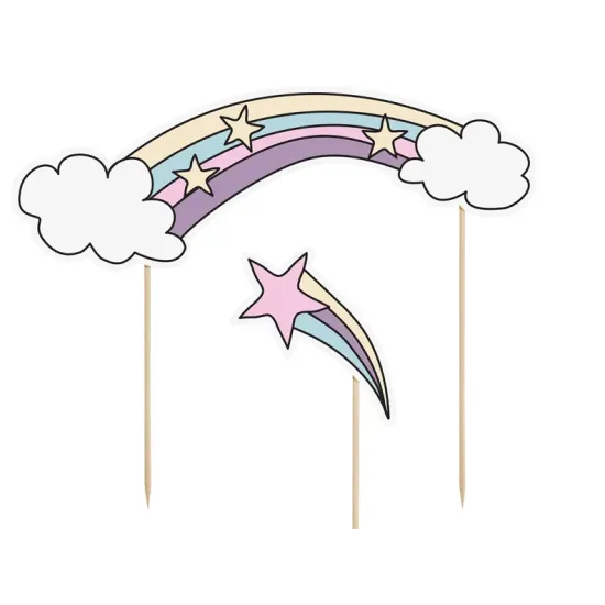 Party Deco Ozdoby na dort Jednorožec 5 ks Ozdobte narozeninový dort krásnými jednorožci od Party Deco.