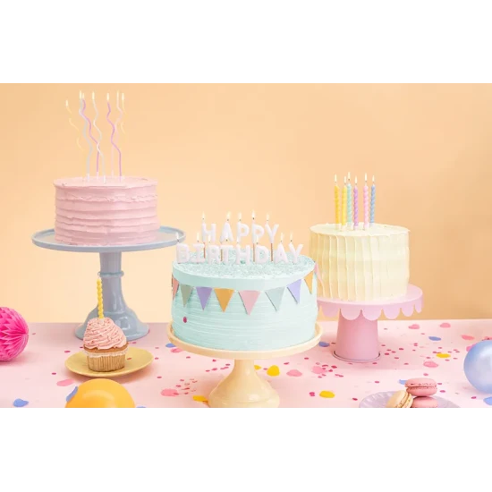 Party Deco Svíčky Pastelové 6 ks Narozeninové svíčky v pastelových barvách pro malého oslavence.