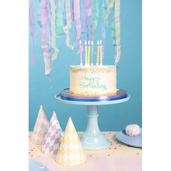 Party Deco Svíčky Pastelové 6 ks Narozeninové svíčky v pastelových barvách pro malého oslavence.