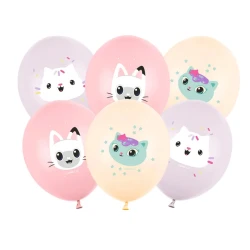 Balónky Gabby's Dollhouse 6 ks 30 cm