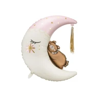 Balónek Medvídek na měsíci Růžový 80x98 cm Balónek Medvídek na měsíci Růžový 80x98 cm