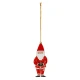 Kovová vánoční ozdoba ve tvaru Santa Claus na vánoční stromeček.