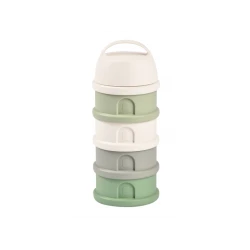 Sada dóziček na sušené mléko / svačinu Cotton White / Sage Green