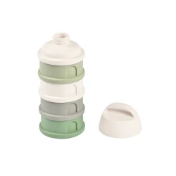 Sada dóziček na sušené mléko / svačinu Cotton White / Sage Green