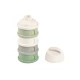 Sada dóziček na sušené mléko / svačinu Cotton White / Sage Green – Béaba