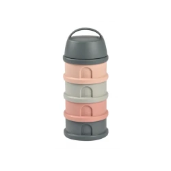 Sada dóziček na sušené mléko / svačinu Mineral Grey / Pink