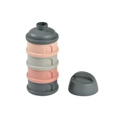 Sada dóziček na sušené mléko / svačinu Mineral Grey / Pink