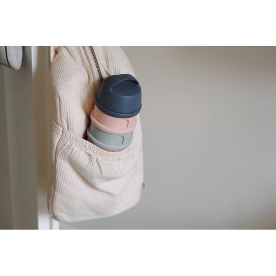 Sada dóziček na sušené mléko / svačinu Mineral Grey / Pink – Béaba