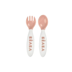 Lžička s vidličkou v pouzdře Pink