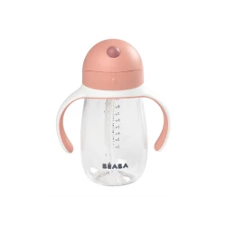 Hrnek s brčkem 300ml Old Pink