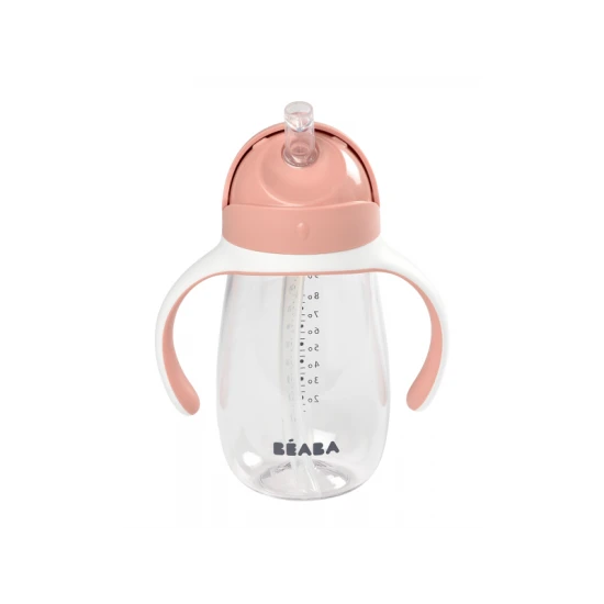 Hrnek s brčkem 300ml Old Pink – Béaba